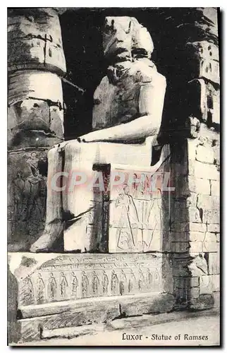 Ansichtskarte AK Egypt Egypte Luxor Statue of Ramses