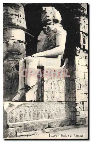 Cartes postales Egypt Egypte Luxor Statue of Ramses
