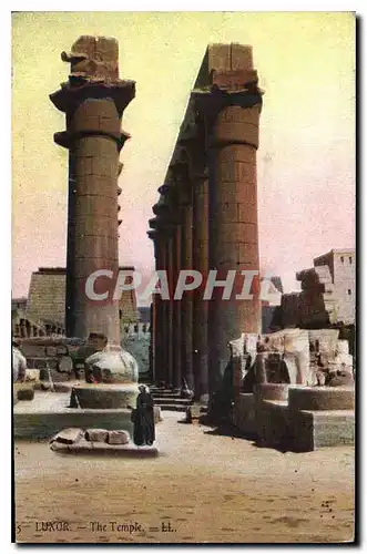 Ansichtskarte AK Egypt Egypte Louqsor Le Temple