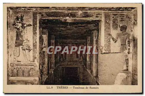 Ansichtskarte AK Egypt Egypte Thebes Tombeau de Ramses