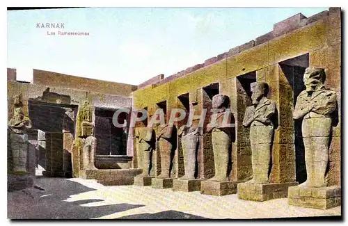 Ansichtskarte AK Egypt Egypte Karnak Les Ramesseumes