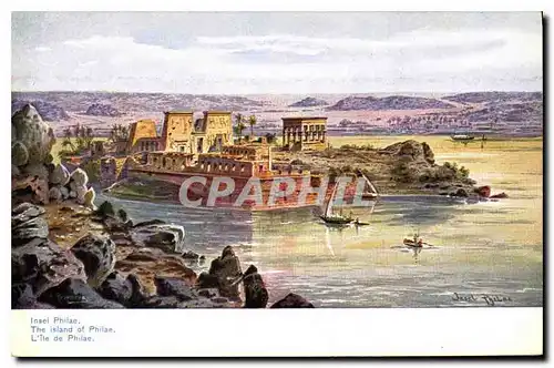 Cartes postales Egypt Egypte L'ile de Philae