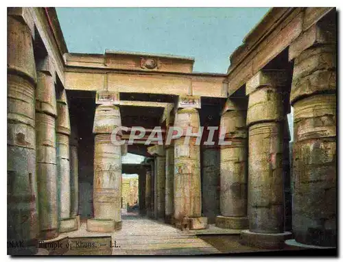 Ansichtskarte AK Egypt Egypte Karnak Temple des Khons