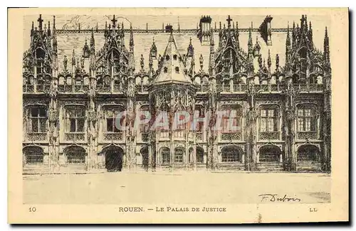 Cartes postales Rouen Le Palais de Justice