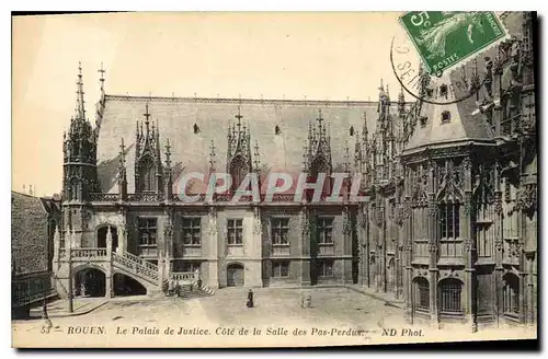 Cartes postales Rouen Le Palais de Justice Cote de la Salle des Pas Perdus