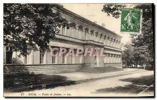 Cartes postales Riom Palais de Justice