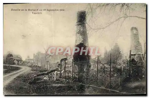 Ansichtskarte AK Militaria Bataille de la Marne 6 au 12 Septembre 1914 Vauclerc