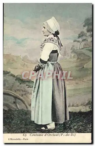 Cartes postales Folklore Costume d'Orcival