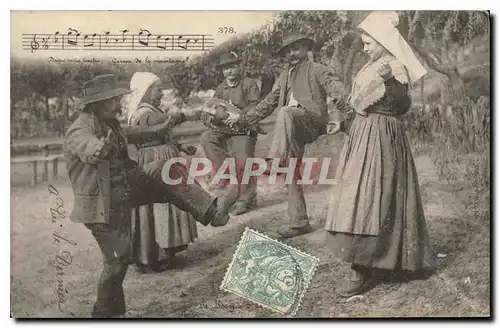 Cartes postales Folklore La Bourree d'Auvergne