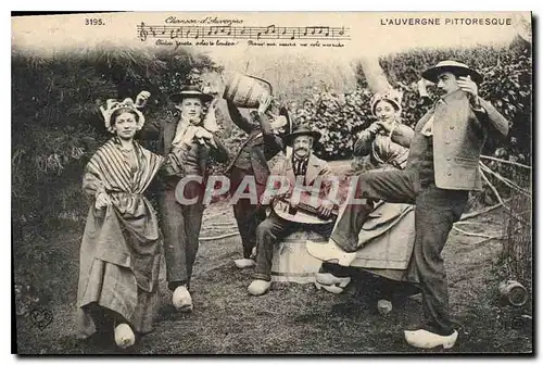 Ansichtskarte AK Folklore L'Auvergne Pittoresque