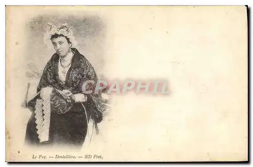 Cartes postales Folklore Le Puy Dentelliere