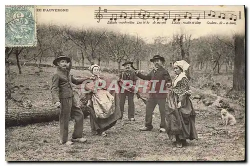 Ansichtskarte AK Folklore Bourree d'Auvergne