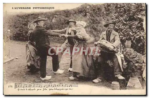 Ansichtskarte AK Folklore L'Auvergne Pittoresque