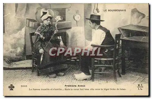 Cartes postales Folklore Le Bourbonnais premiers Aveux