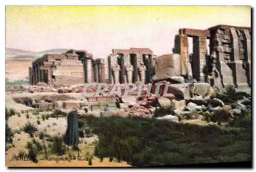 Ansichtskarte AK Egypt Egypte Thebes Le Ramesseum