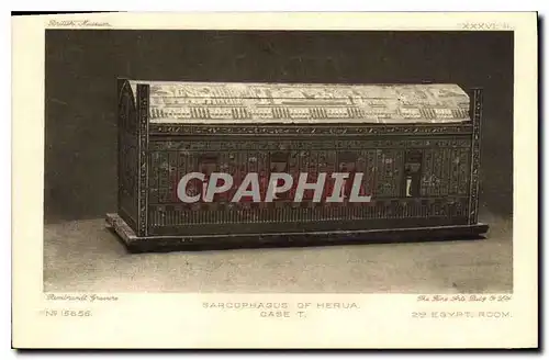 Cartes postales Egypt Egypte Sarcophaqus of Herua Egypt room