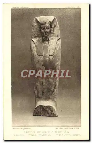 Ansichtskarte AK Egypt Egypte Coffin of king Antef aa Wall case 2