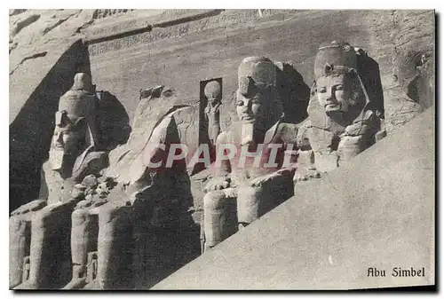 Ansichtskarte AK Egypt Egypte Abu Simbel