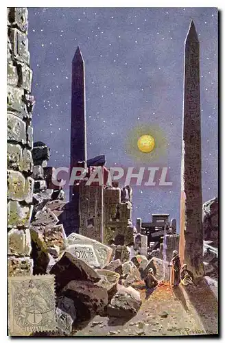 Cartes postales Egypt Egypte Les Obelisques de Karnak
