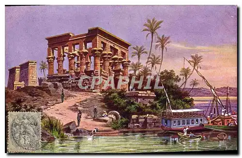 Cartes postales Egypt Egypte Le lit de Pharao