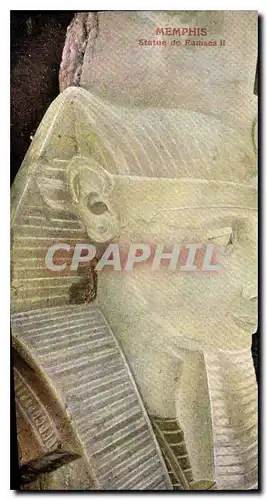 Ansichtskarte AK Egypt Egypte Memphis Statue de Ramses II