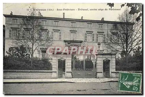 Cartes postales Trevoux Ain Sous Prefecture Tribunal ancien siege du Parlement