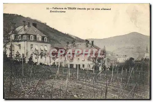 Ansichtskarte AK Prefecture de Thann eventree par un obus allemand