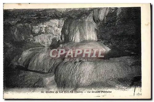 Ansichtskarte AK Grottes de la Balme Isere la grande Fentaine