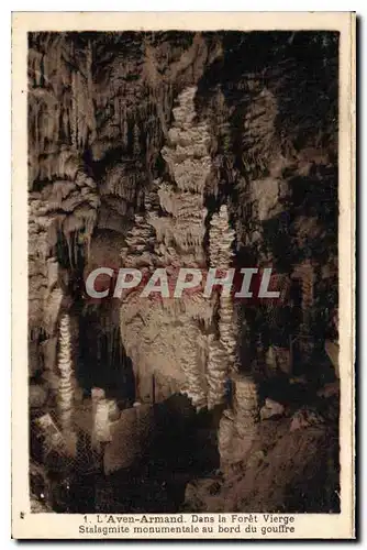 Ansichtskarte AK L'Sven Armand dans la Foret vierge Stalagmite monumentale au bord du gouffre