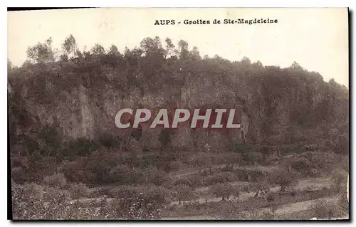 Cartes postales Aups Grottes de Ste Magdeleine
