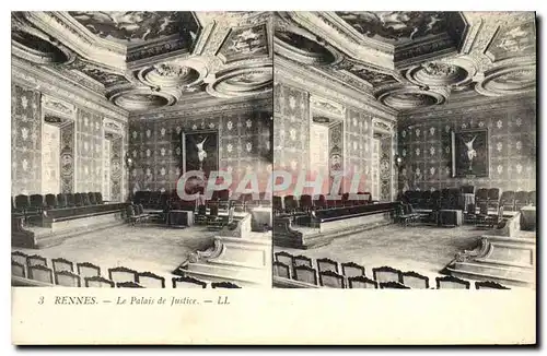 Cartes postales Rennes Palais de Justice