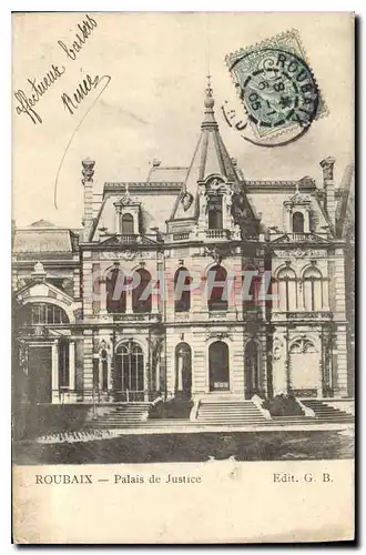 Cartes postales Roubaix Palais de Justice