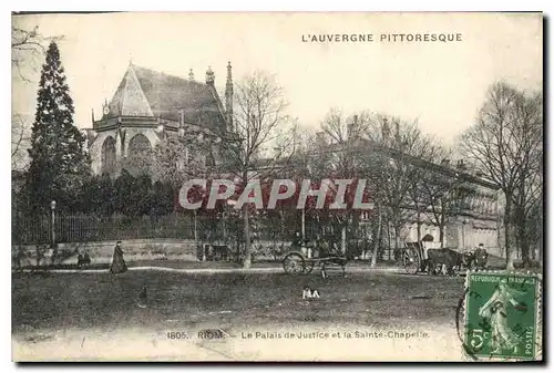 Ansichtskarte AK Riom le Palais de Justice et la Sainte Chapelle