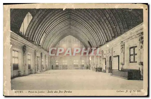 Cartes postales Rouen Palais de Justice salle des Pas Perdus