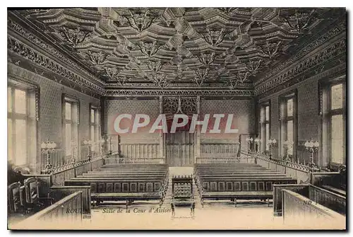 Cartes postales Rouen salle de la cour d'Assises