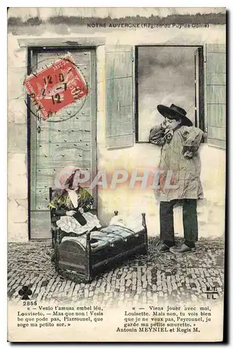 Cartes postales Folklore Notre Auvergne region du Puy de Dome