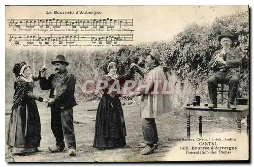 Ansichtskarte AK Folklore Bourree d'Auvergne presentation des Dames