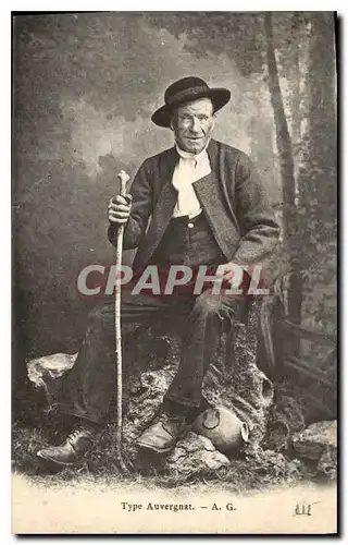 Cartes postales Folklore Types Auvergnat