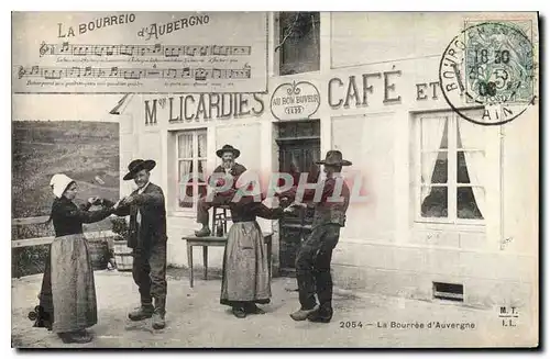 Ansichtskarte AK Folklore La Bourree d'Auvergne