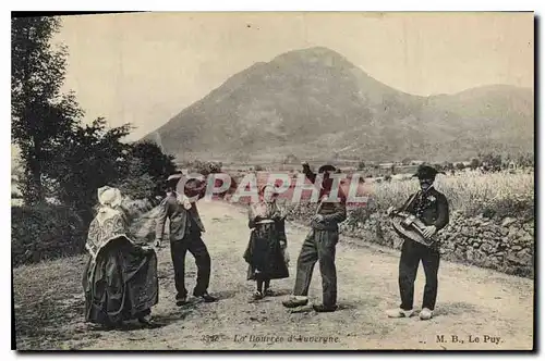 Cartes postales Folklore La Bourree d'Auvergne le Puy