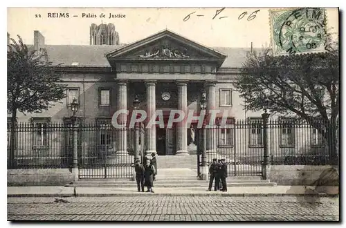 Ansichtskarte AK Reims Palais de Justice