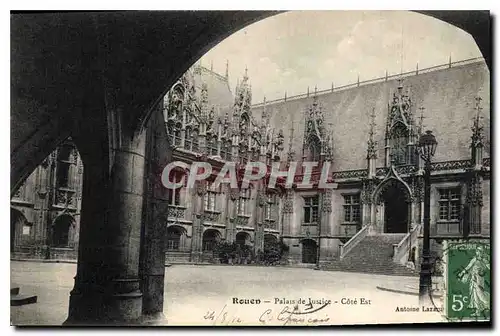 Cartes postales Rouen palais de justice cote Est