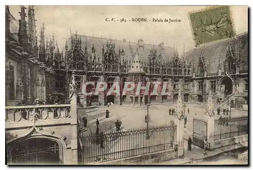 Cartes postales Rouen palais de justice