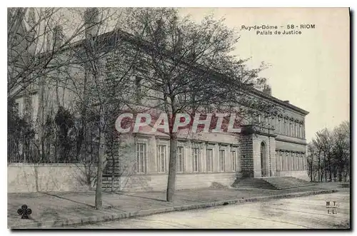 Cartes postales Puy de Dome Riom palais de justice