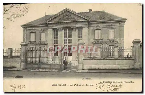 Cartes postales Rambouillet le palais de justice