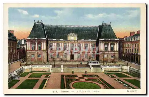 Cartes postales Rennes le palais de justice