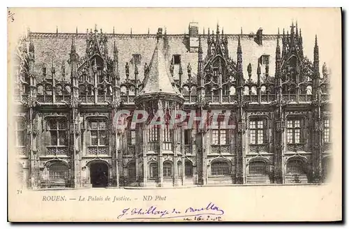 Cartes postales Rouen Palais de justice