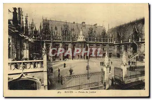 Cartes postales Rouen palais de justice