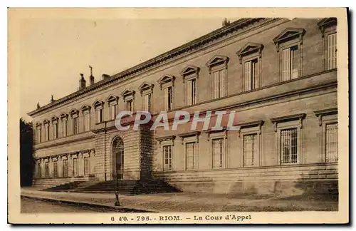 Cartes postales Riom la cour d'appel