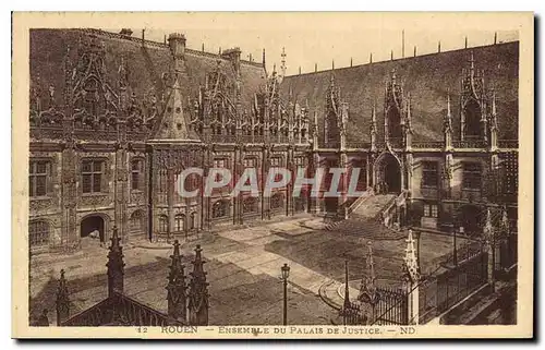 Cartes postales Rouen Ensemble du palais de Justice